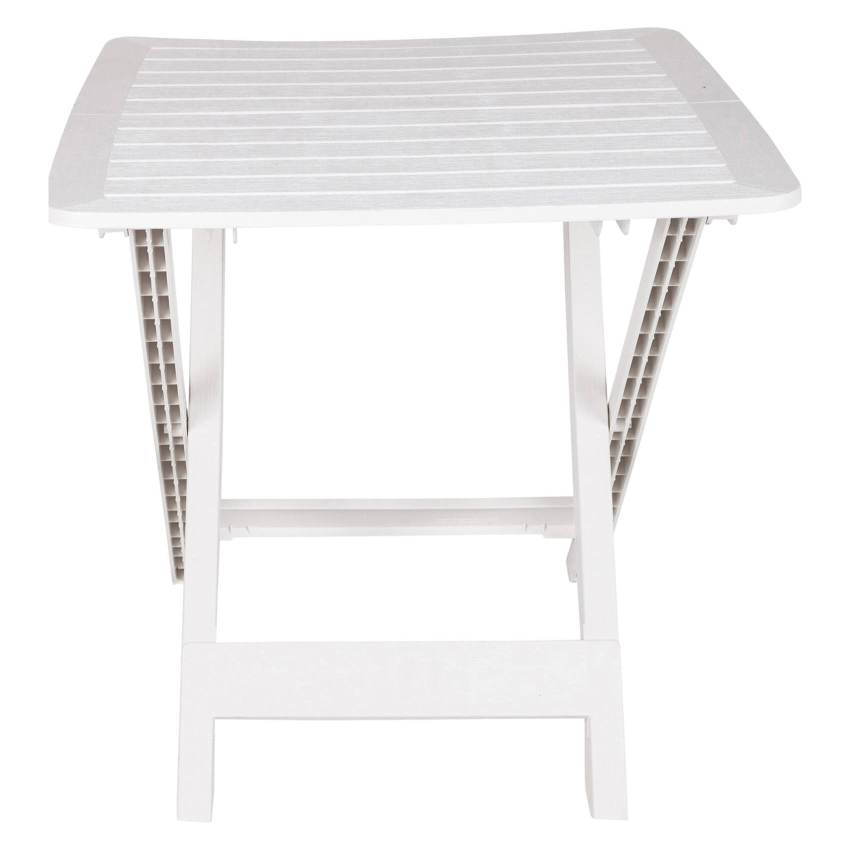 Tavolo pieghevole in polipropilene, 72 x 80 x 70, Bianco