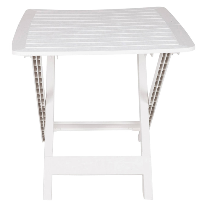 Tavolo pieghevole in polipropilene, 72 x 80 x 70, Bianco