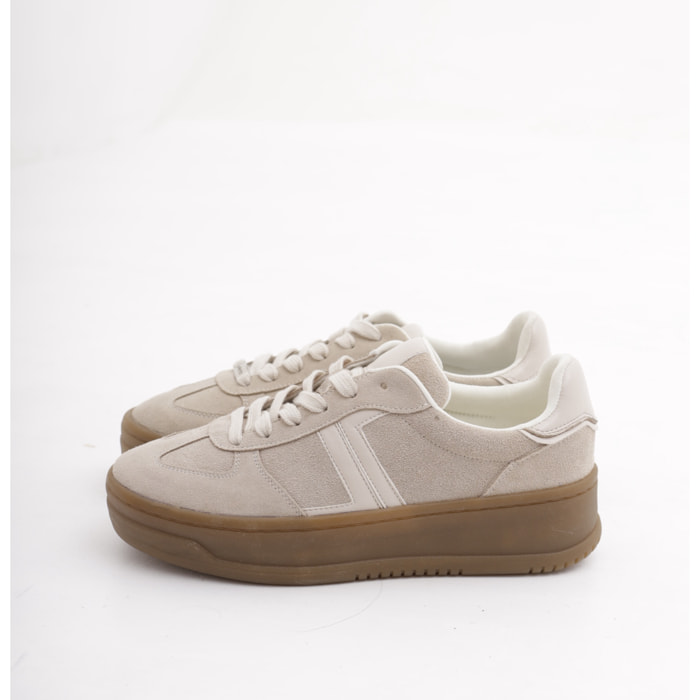 SNEAKERS PLATFORM CHOCOLA' BEIGE