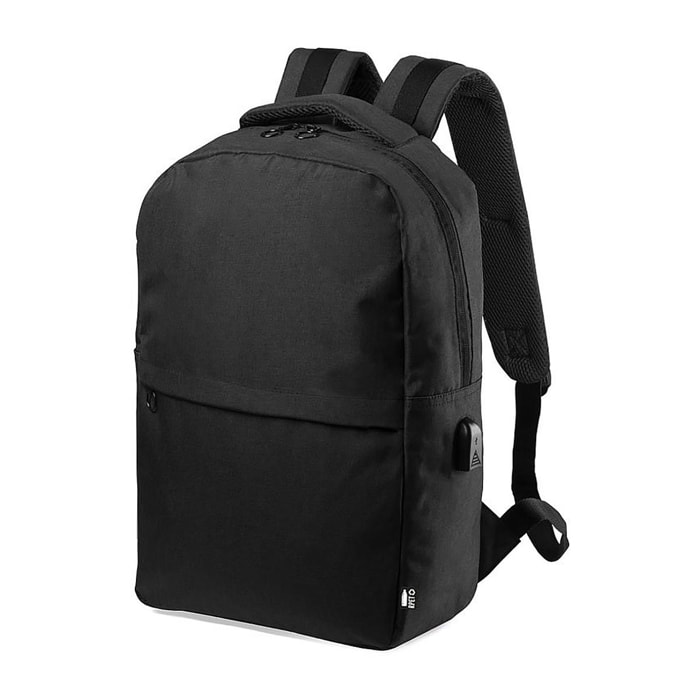 Mochila Conexión USB. Bolsillo Acolchado para Portátil y Tablet. Parte Trasera y Cintas Acolchadas