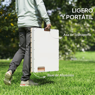 Kit de Ducha de Jardín Portátil Ducha Exterior de Suelo Altura Ajustable hasta 4 m Estructura de Aluminio Resistente al Agua a los Rayos UV y a Las Heladas para Camping Piscina Playa