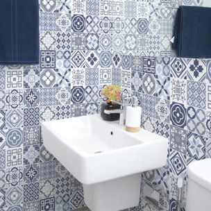 Stickers muraux - Sticker Mural Carrelage adhésif Cuisine Salle de Bain - 24 STICKERS CARRELAGES KENJA