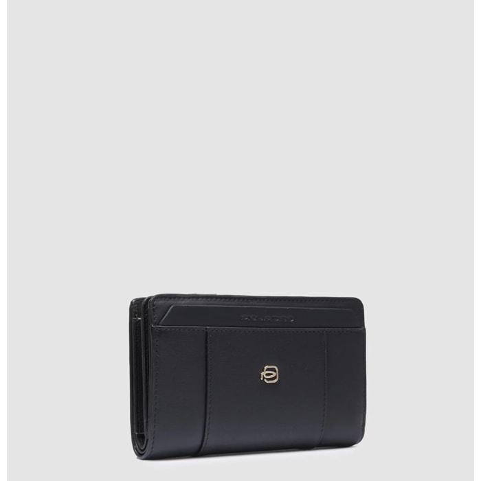 Piquadro Portafogli da con portamonete, porta carte di credito e protezione RFID