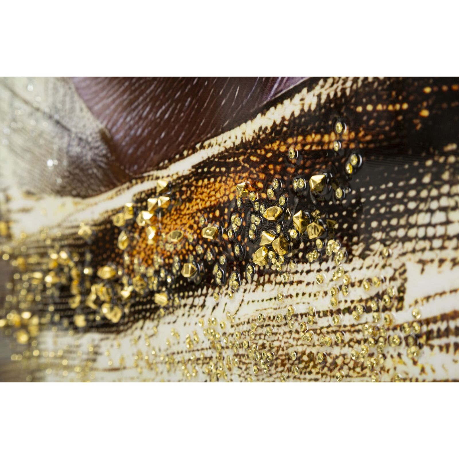 DIPINTO SU TELA LACCATO NAIROBI C/CORNICE -A- CM 52X4X102