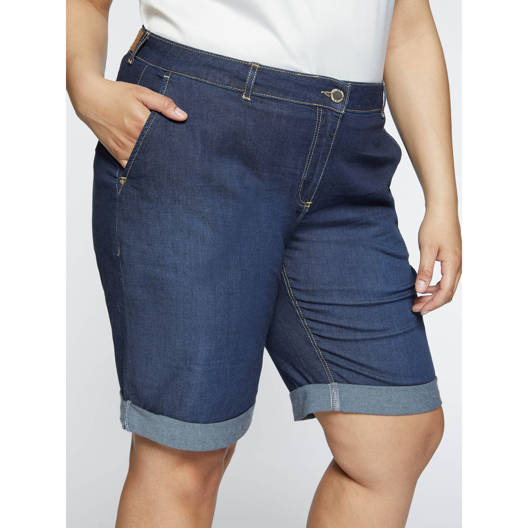 Fiorella Rubino - Pantaloni corti in denim - Blu