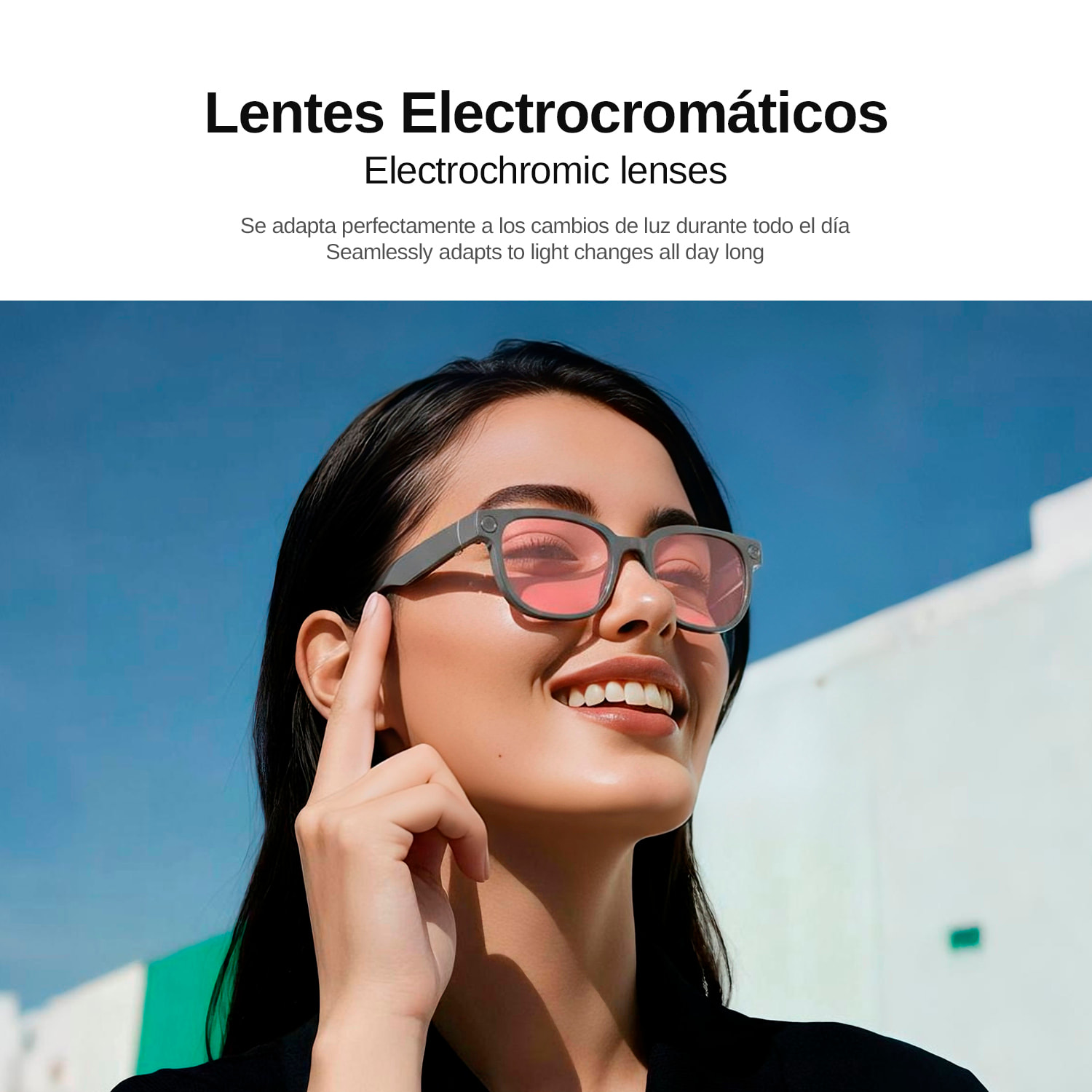 Gafas AI AG66 con cámara de 13mpx para fotos y videos. Traductor inteligente y simultaneao en tiempo real con traducción de llamadas.