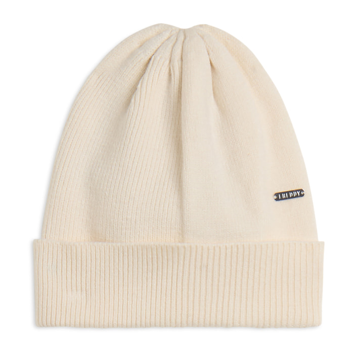 Berretto a coste in filato morbido