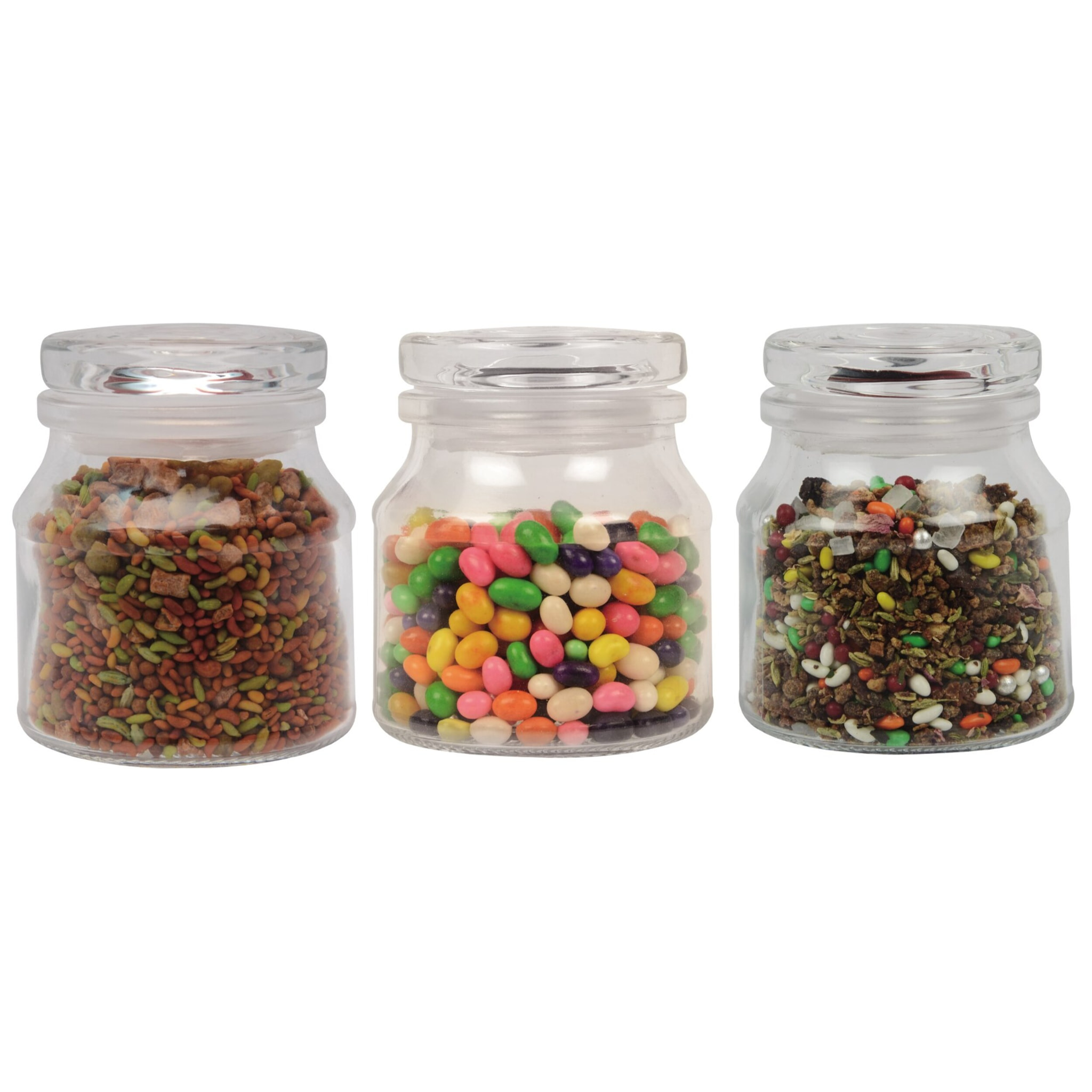 Set 3pcs tarros de vidrio Easy Bergner