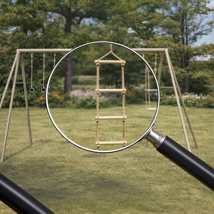 Echelle de corde pour portiques de 3 à 3,50 m