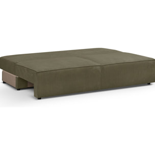 Module canapé convertible 2 places en velours côtelé - HARPER MOD