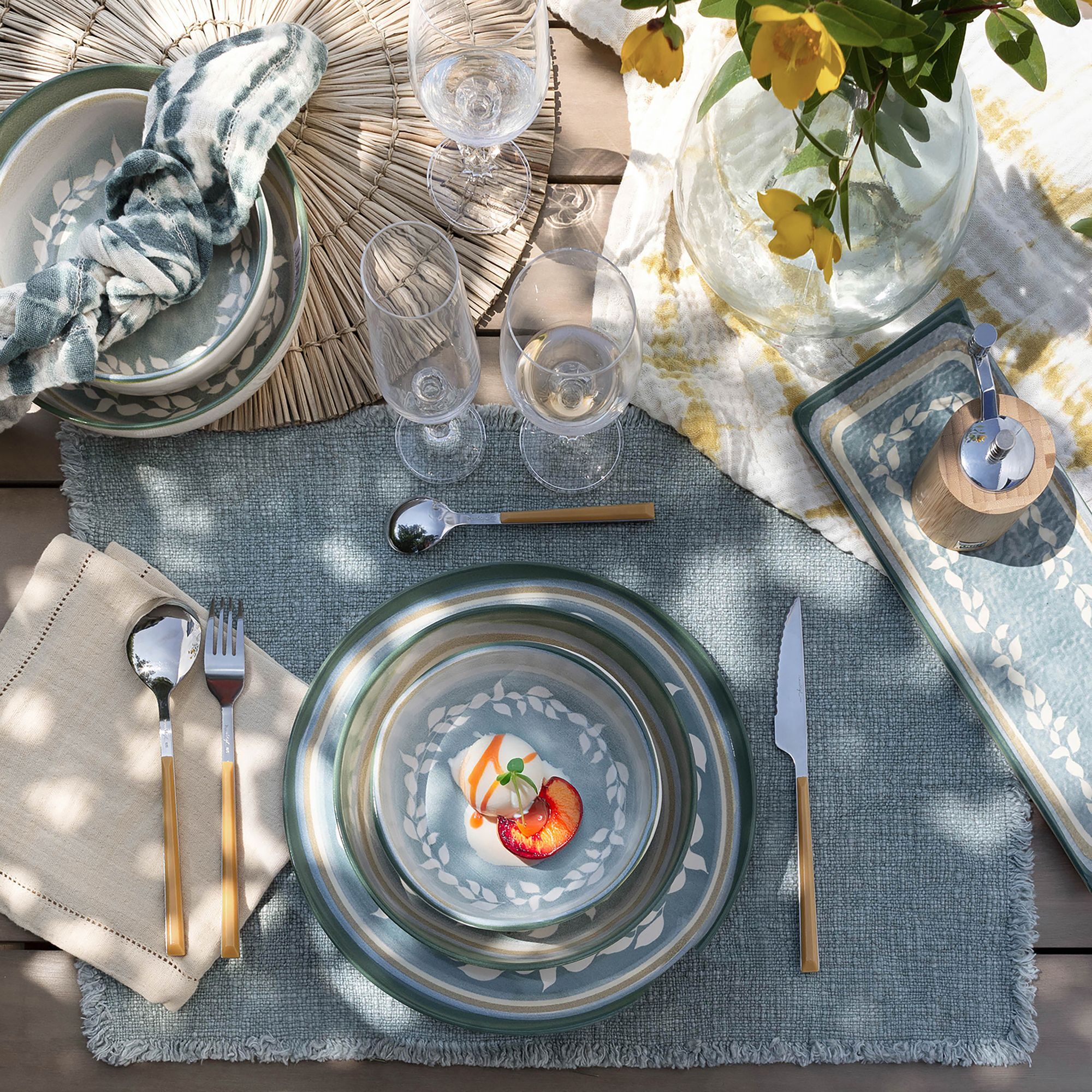 Lot de 6 coupelles en faïence verte 15,5cm CAPRIA