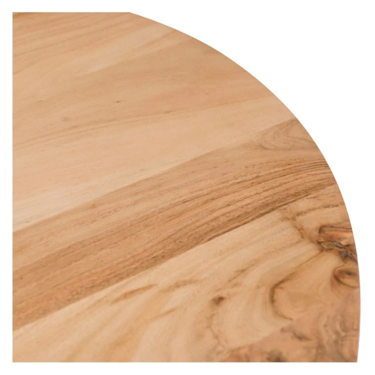 Table ovale 8 personnes en bois d'acacia et pieds en métal 200 cm - Matara