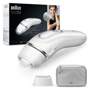 Braun IPL Pro 3 (Épilateur A Lumière Pulsée) - Blanc/Argent