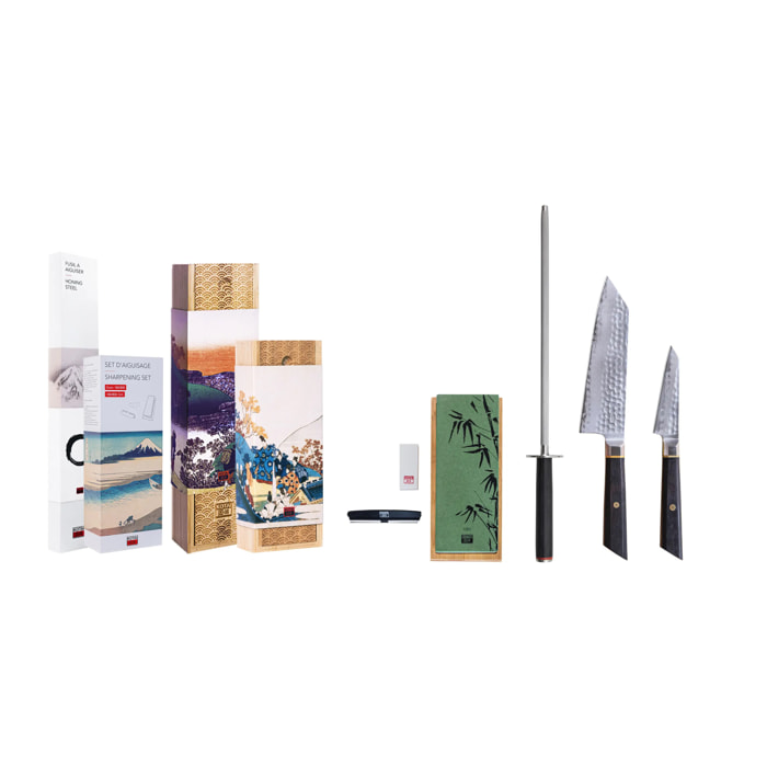 Set Básico de Cuchillos (4 piezas) - Colección Bunka San-Mai