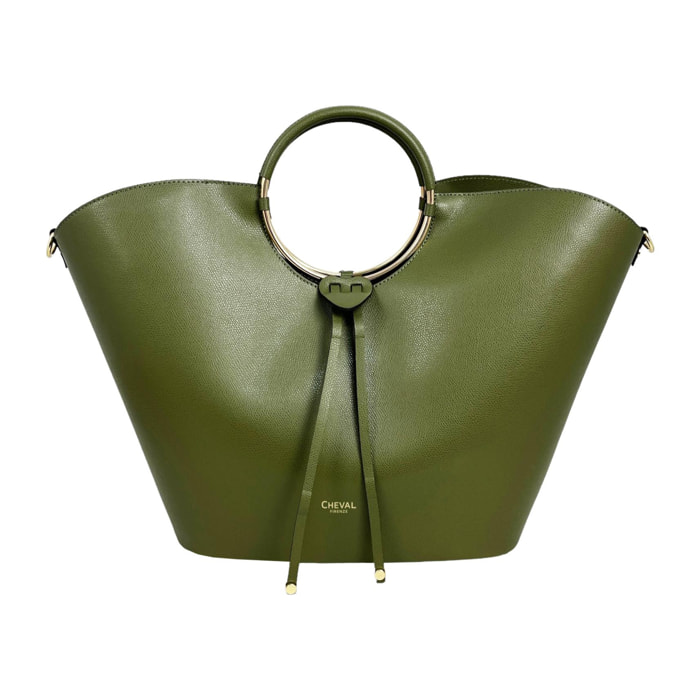 Bolso de mano Cheval Firenze Clara Verde Militar