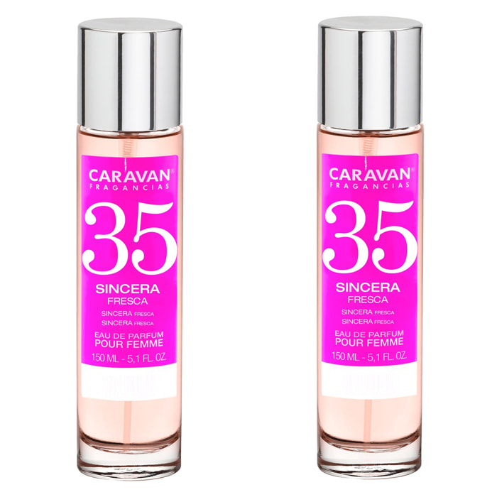 Caravan fragancias set de 2 frascos perfume de mujer nº35, de 150 ml