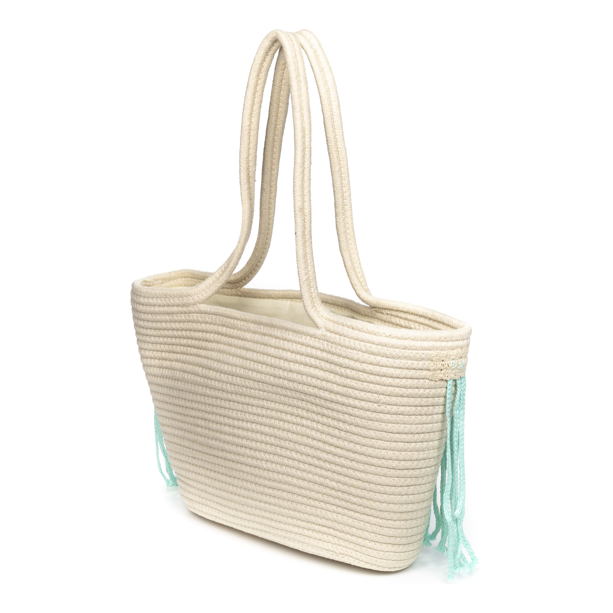Isernia Bolso Shopper Mujer. Tejido Algodón Bouclé