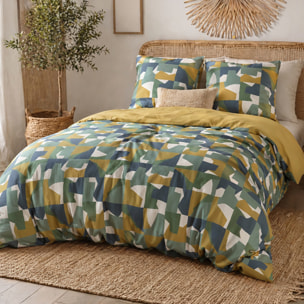 Parure Housse De Couette 3pcs 100% Coton 57 Fils MARIUS