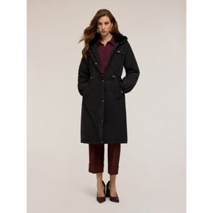 Motivi - Parka acolchado con capucha - Negro