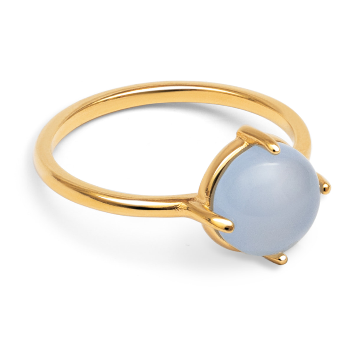 Anillo Celebrate Azul Baño Oro