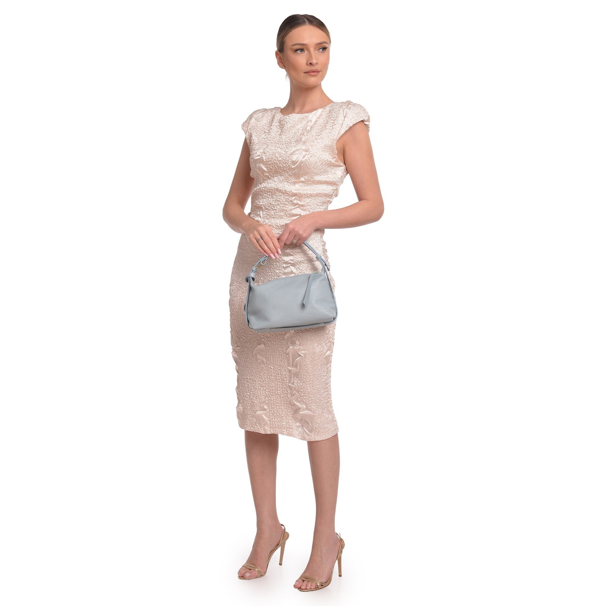 Borsa a tracolla Anna Luchini Turchese