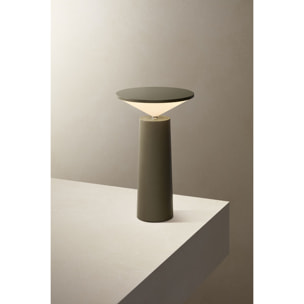 LEDS C4 Sobremesa COCKTAIL LED 3.5 Blanco cálido - 2700K TOUCH DIMMING Gris oliva 154lm