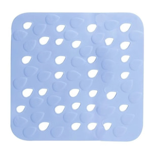 Tapis Fond de douche PVC DROPS 54x54cm Bleu Spirella