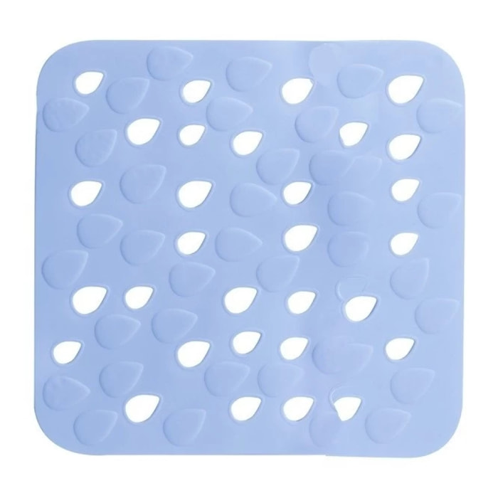 Tapis Fond de douche PVC DROPS 54x54cm Bleu Spirella