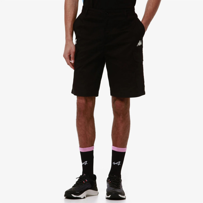 Pantaloni Corti Kappa Uomo Aidipy Alpine F1 Nero