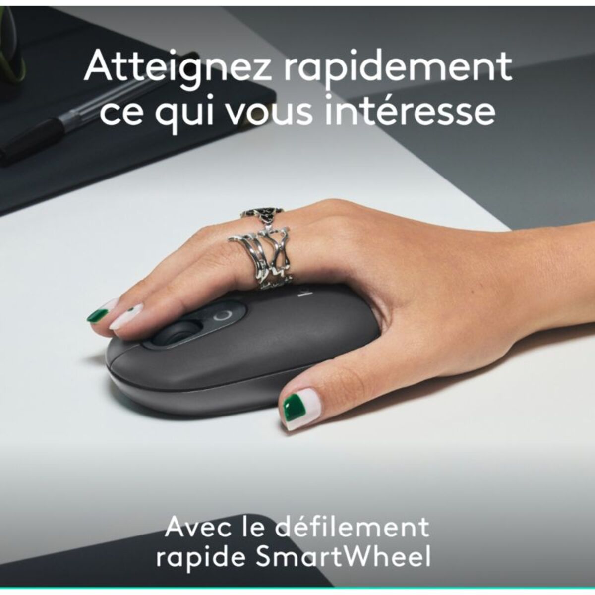 Souris sans fil LOGITECH POP Mouse Graphite
