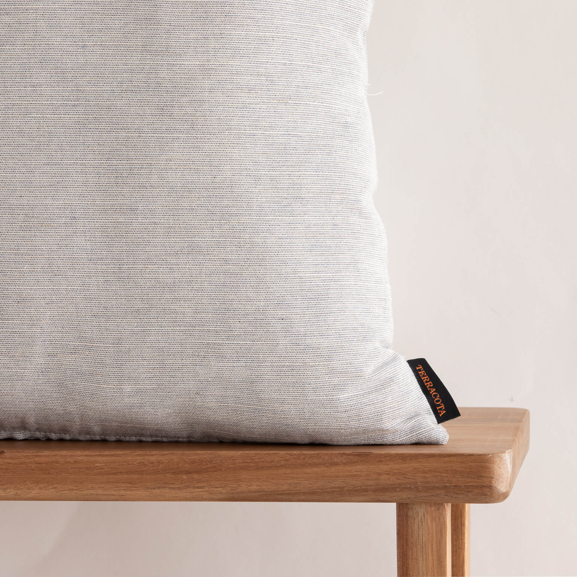 Housse de coussin jacquard 30x50 cm Elche Bleu