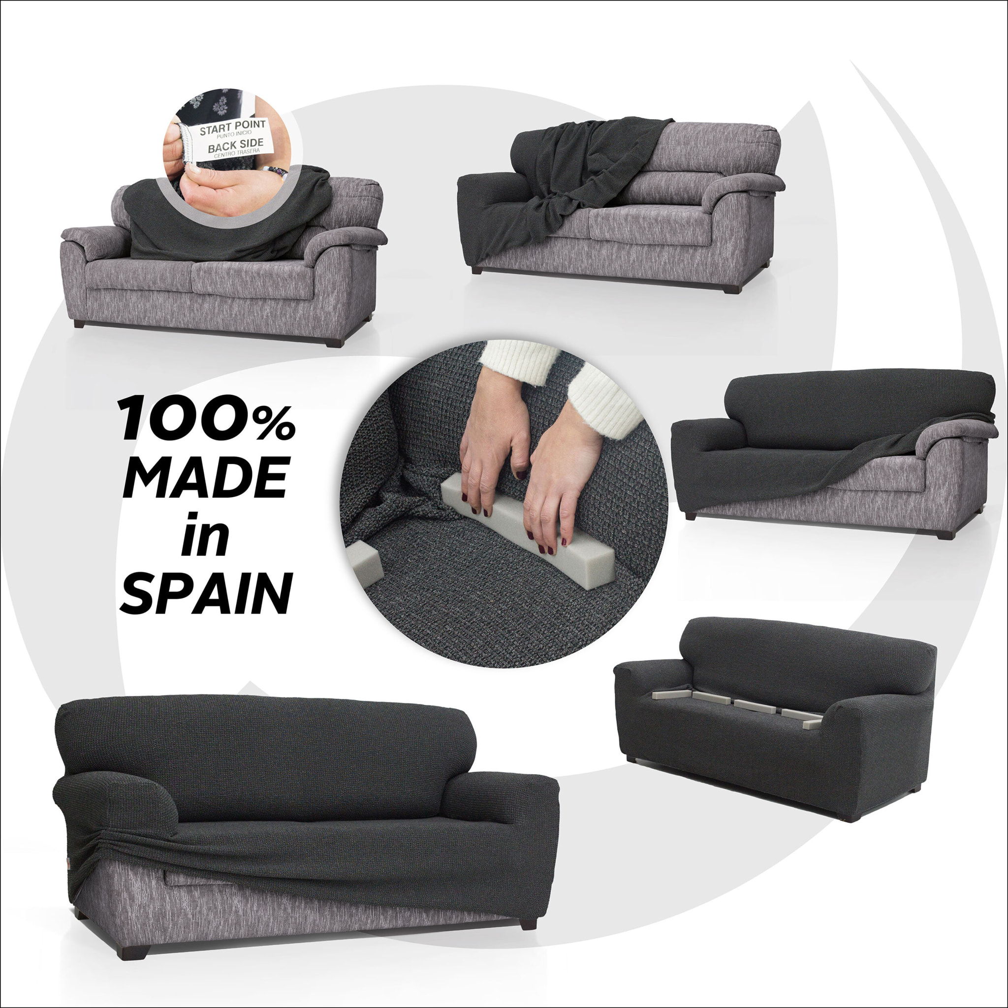 Funda Súper Elástica para SOFÁ modelo BUBBLE