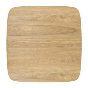 Table carrée 4 personnes en bois clair naturel 90 cm - Julio