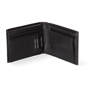 Portafoglio uomo in vera pelle - Modello False - Casual - 12.5 x 10.0 x 2.0 cm