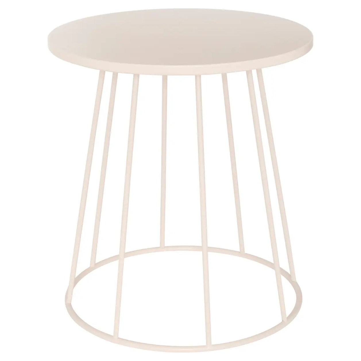 Table d'appoint Latte beige 38x38x42cm