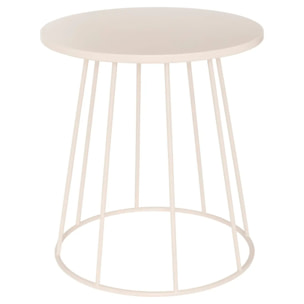 Table d'appoint Latte beige 38x38x42cm