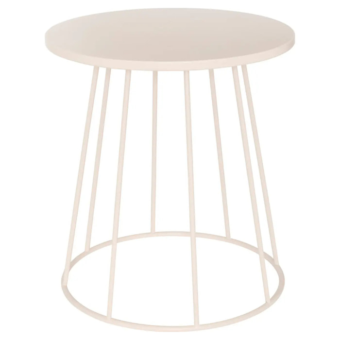 Table d'appoint Latte beige 38x38x42cm