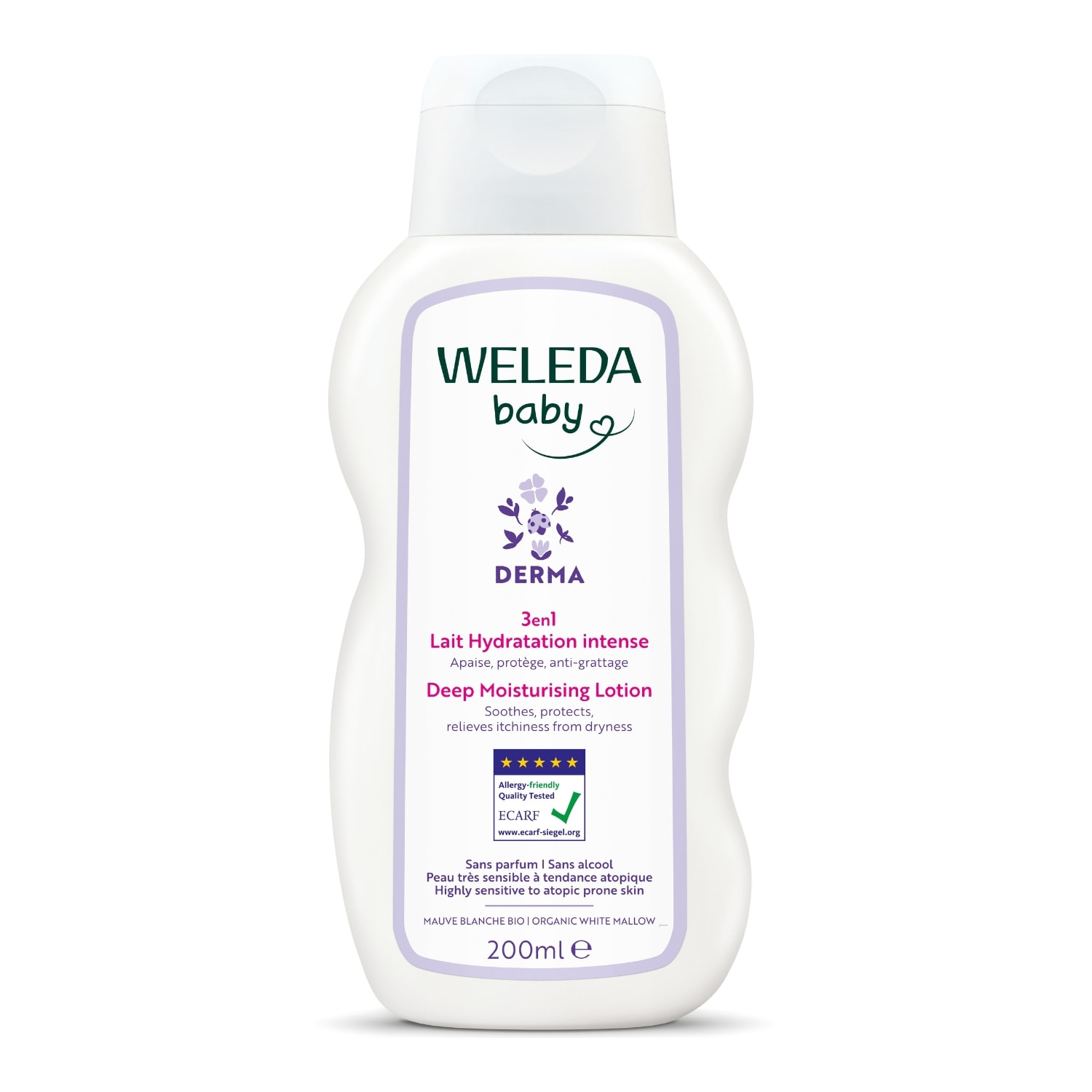 WELEDA - Lait Hydratation intense DERMA 3en1 - 200 ml