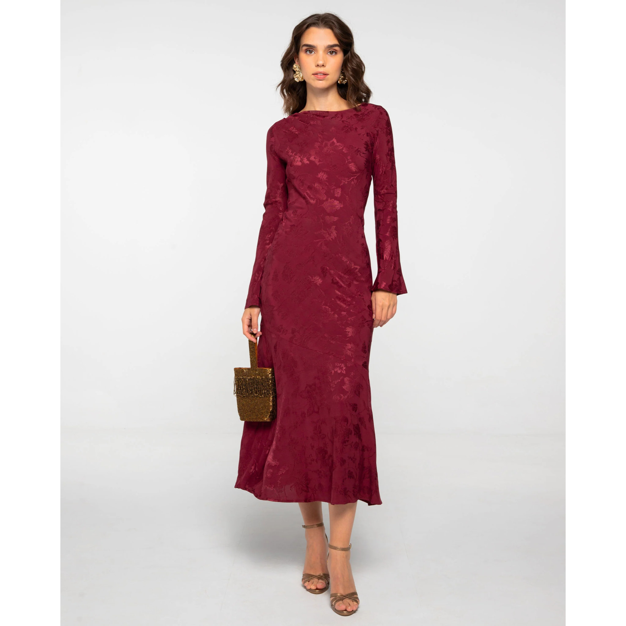 Vestido midi sin mangas