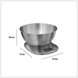 Balance digitale avec bol en inox