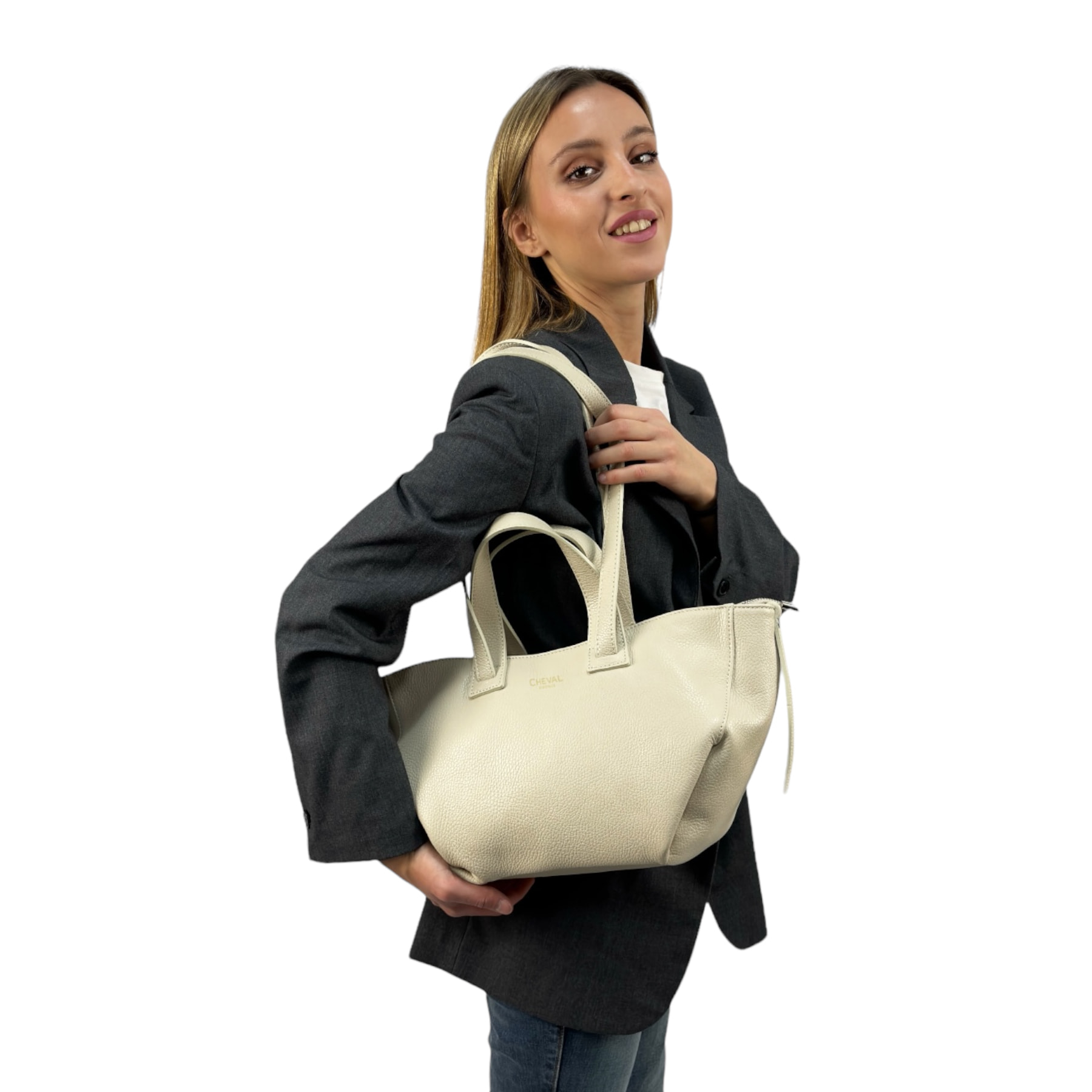 Bolso de hombro Cheval Firenze Ingrid Beige