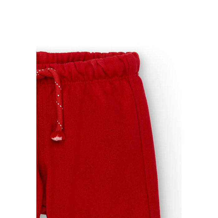 Pantaloni Da Jogging Rosso Bambino