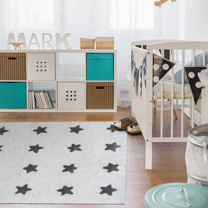 Tapis enfant Renu, fait main en coton hypoallergénique