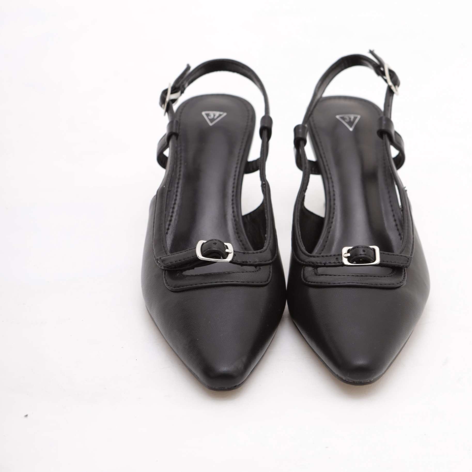 SLINGBACK BASSA CHOCOLA' NERO
