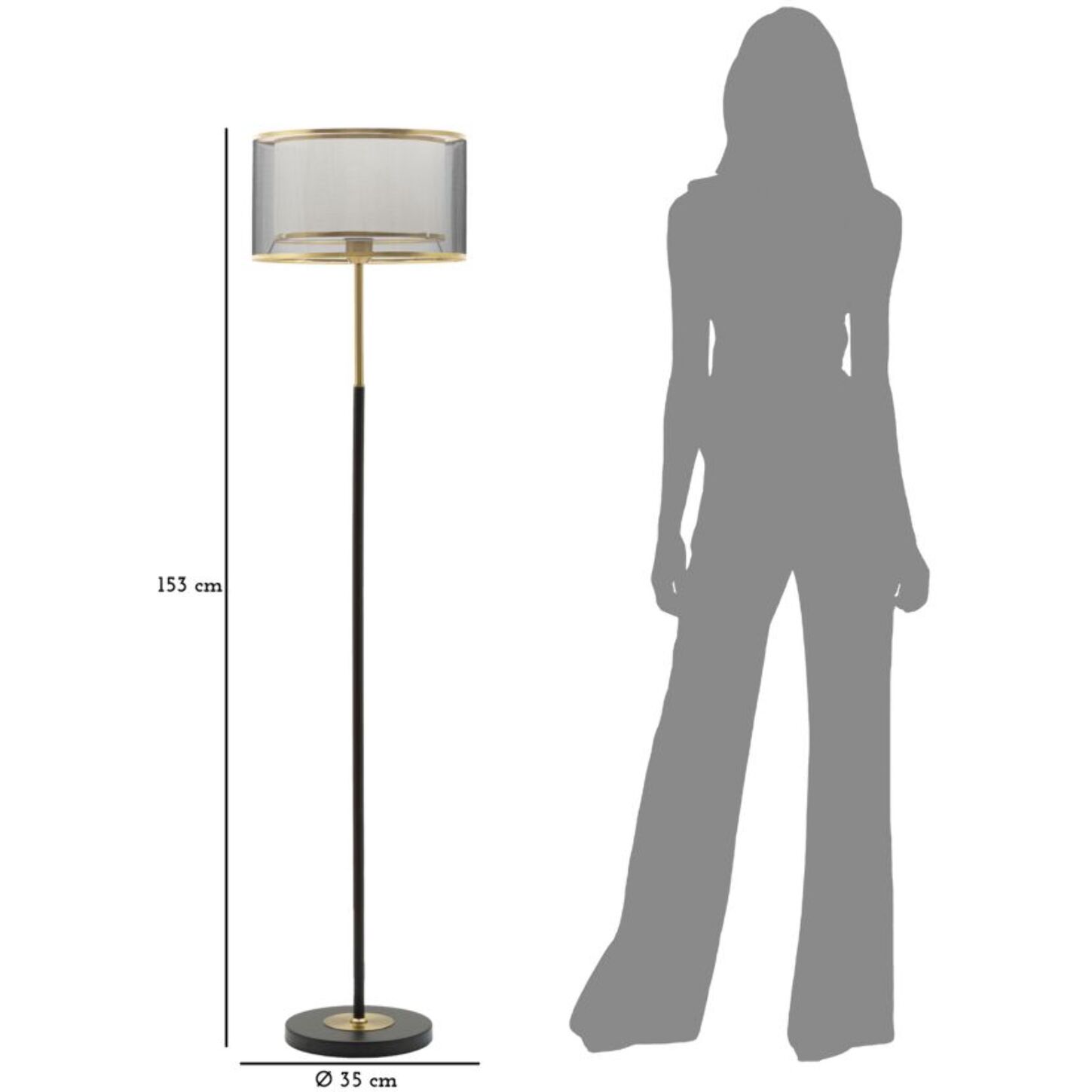 LAMPADA DA TERRA LEVELS CM Ø 35X153