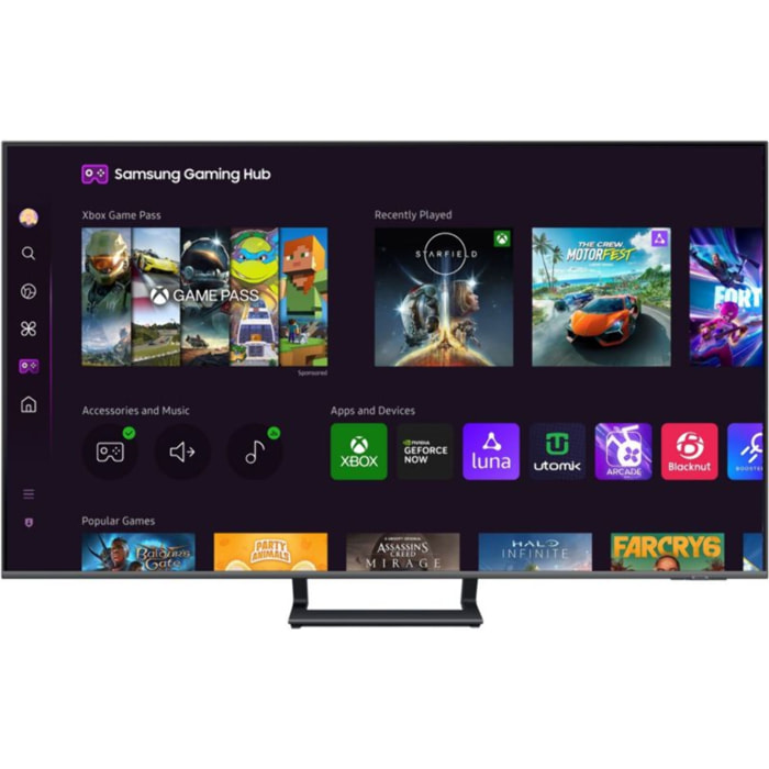 TV QLED SAMSUNG TQ75Q72D 4K UHD AI Smart TV 2024