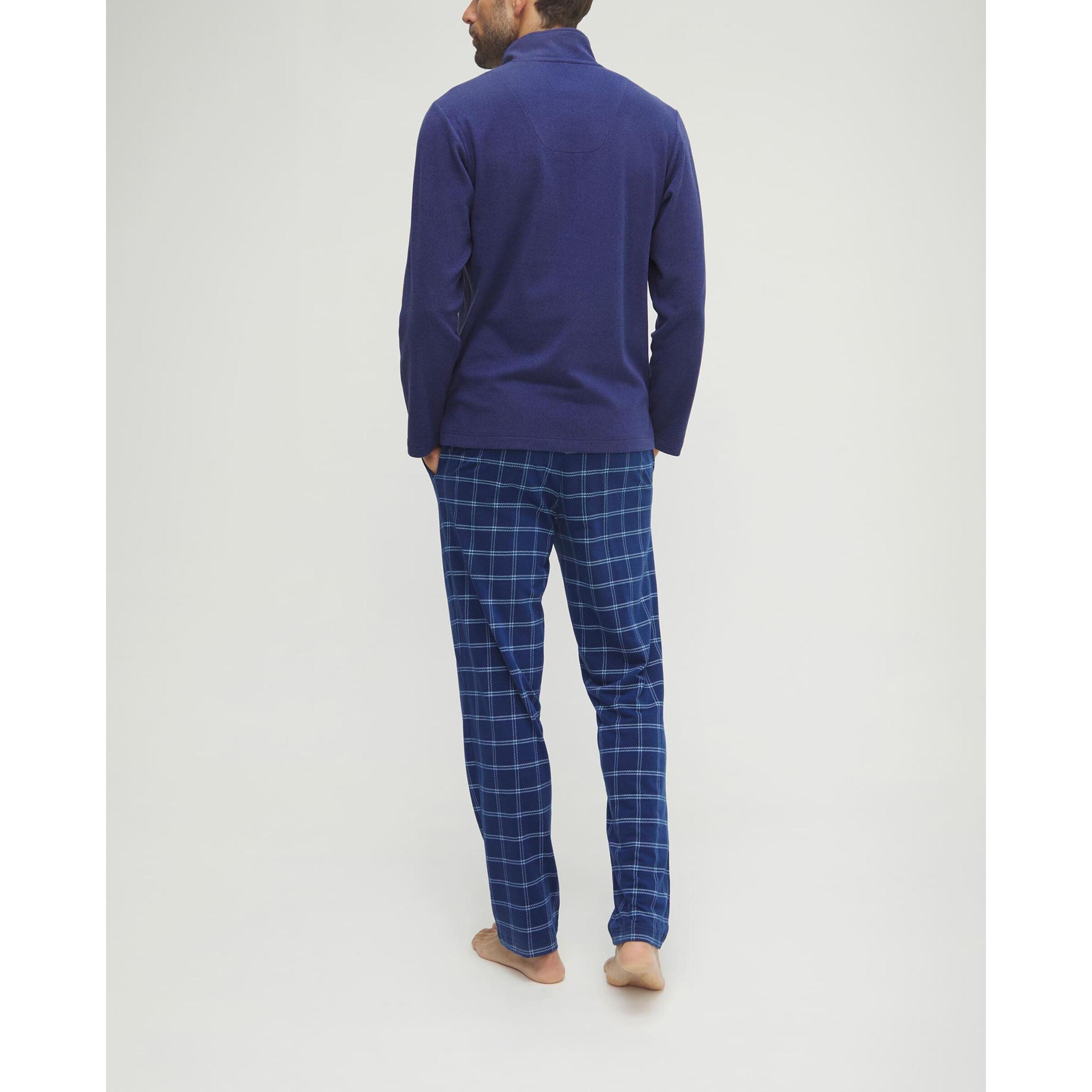 Pijama hombre cremallera cuadros