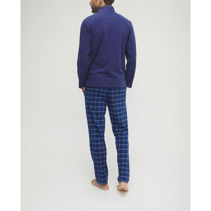 Pijama hombre cremallera cuadros