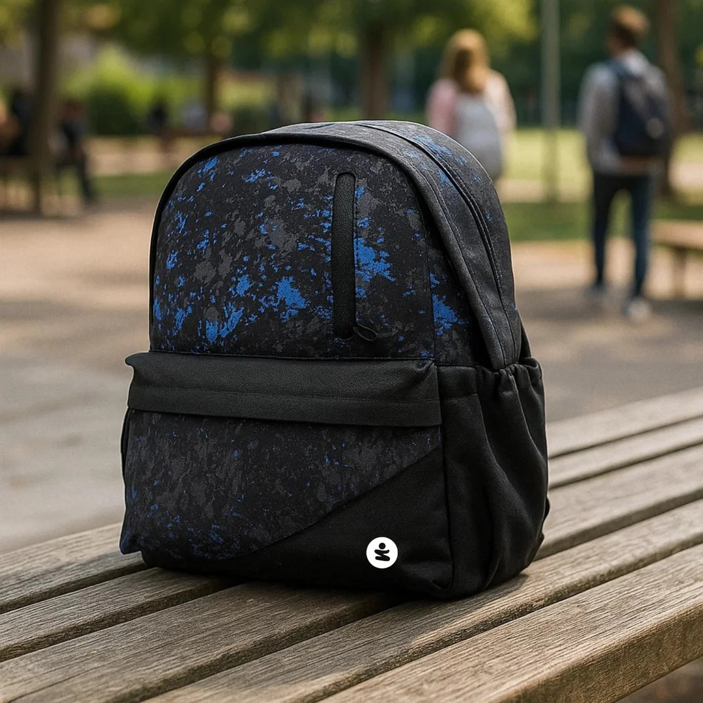 beSmart - ZAINO PRO DOPPIO SCOMPARTO MARBLE BLU