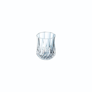 6 shooters vintage 4,5cl Longchamp - Cristal d'Arques - Verre ultra transparent au design vintage